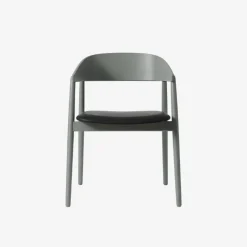 Andersen Furniture AC2 Stol Grå Bøg Sort PU Læder