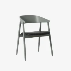 Andersen Furniture AC2 Stol Grå Bøg Sort Læder