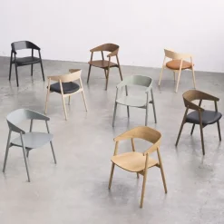 Andersen Furniture AC2 Stol Hvidpigmenteret Mat Lakeret Bøg