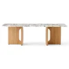 Audo Copenhagen Androgyne Lounge Table Oak / Calacatta Viola