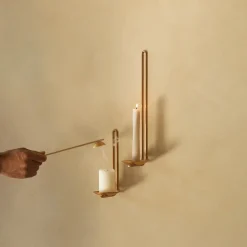 Audo Copenhagen Clip Wall Candle Holder Brass