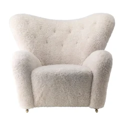 Audo Copenhagen Den Trætte Mand Fåreskind Moonlight/Røget Eg