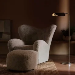 Audo Copenhagen Den Trætte Mand Fåreskind Moonlight/Røget Eg