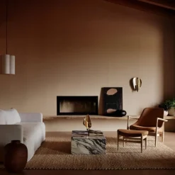 Audo Copenhagen Flambeau Lysestage Væg Messing H40