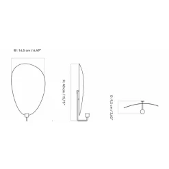 Audo Copenhagen Flambeau Lysestage Væg Grå H40