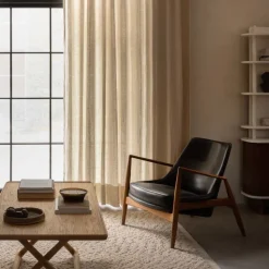 Audo Copenhagen The Seal Lounge Chair Eg / Sort Dakar Læder