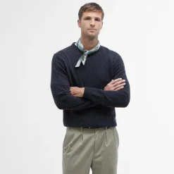 Barbour Essential Crew-Neck Jumper Charcoal