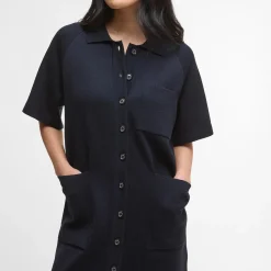 Barbour Grace Knitted Midi Dress Navy