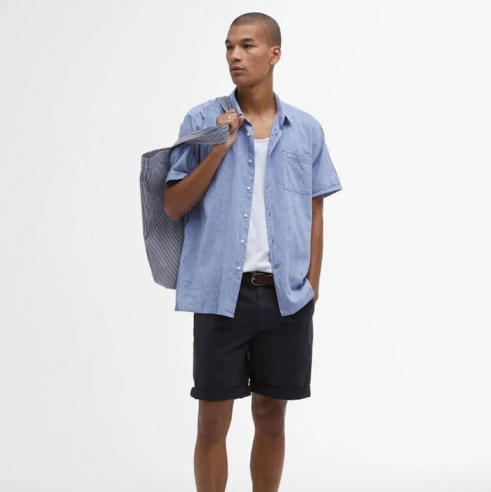 Barbour Nelson Regular SS Shirt Blue