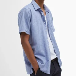 Barbour Nelson Regular SS Shirt Blue