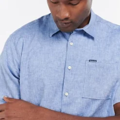 Barbour Nelson Regular SS Shirt Blue