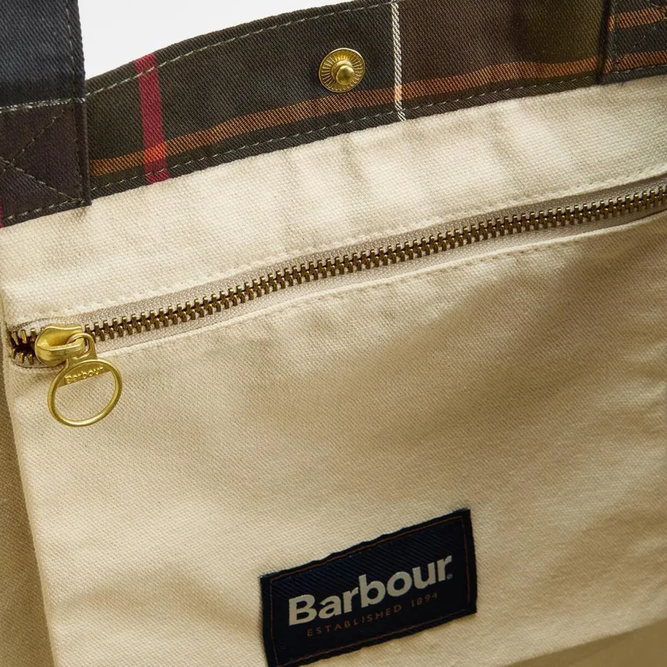 Barbour Telfield Tartan Tote Bag Classic Tartan