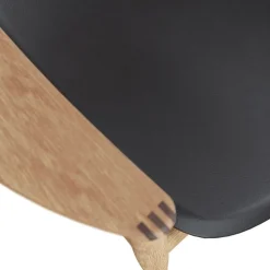 Bent Hansen Asger Loungestol Eg/Lys Olie Sort Zenso 2 Læder