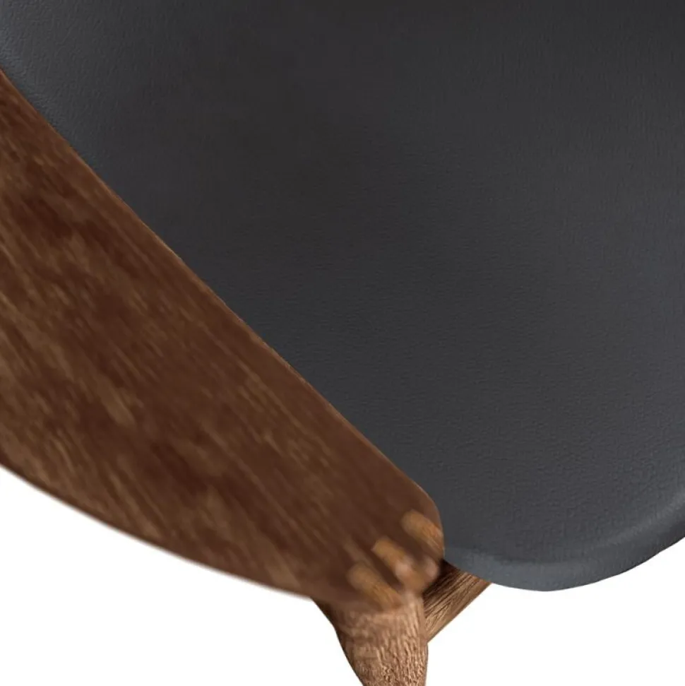 Bent Hansen Asger Loungestol Eg/Røget Sort Zenso 2 Læder