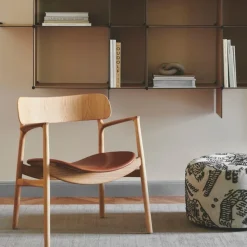 Bent Hansen Asger Loungestol Eg/Olie Cognac Zenso 2 Læder