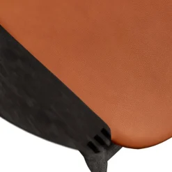 Bent Hansen Asger Loungestol Sortlakeret Eg Cognac Zenso 2 Læder