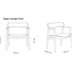Bent Hansen Asger Loungestol Sortlakeret Eg Cognac Zenso 2 Læder