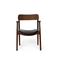 Bent Hansen Asger Spisebordsstol Eg/Røget Sort Zenso 2 Læder