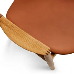 Bent Hansen Asger Spisebordsstol Eg/Olie Cognac Zenso 2 Læder