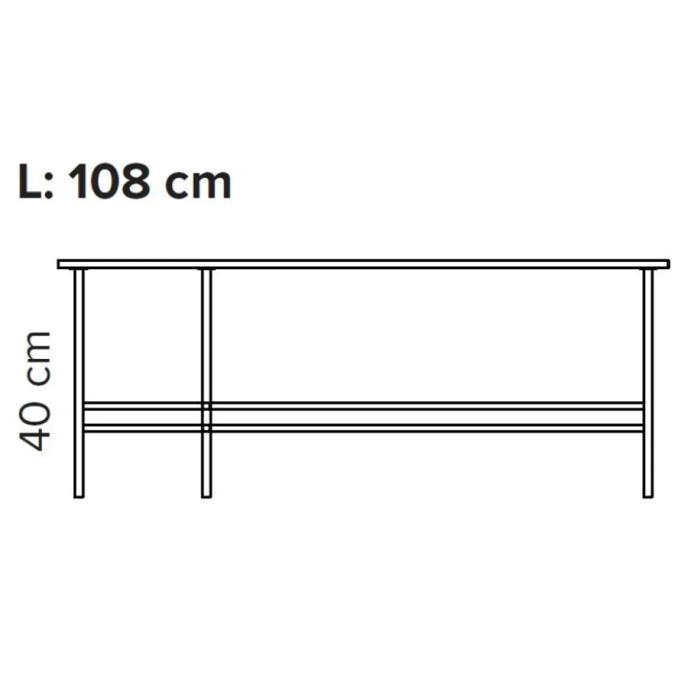 Bent Hansen Metro Sofabord L108 Sort Nero Ingo Laminat