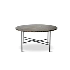 Bent Hansen Metro Sofabord Ø80 Brun Marmor