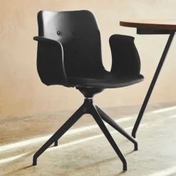 Bent Hansen Primum Armstol Sort Stel Zenso 261 Læder