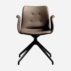 Bent Hansen Primum Armstol Sort Stel Zenso 292 Læder