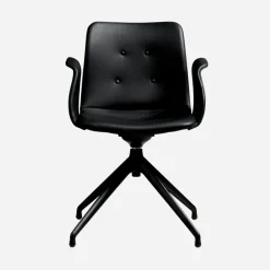 Bent Hansen Primum Armstol Sort Stel Zenso 207 Læder