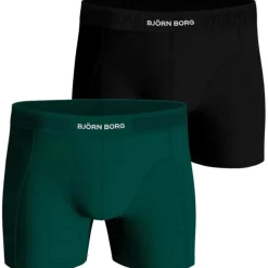 Björn Borg Lyocell Boxer 2-Pack Boxershorts Sort / Grøn
