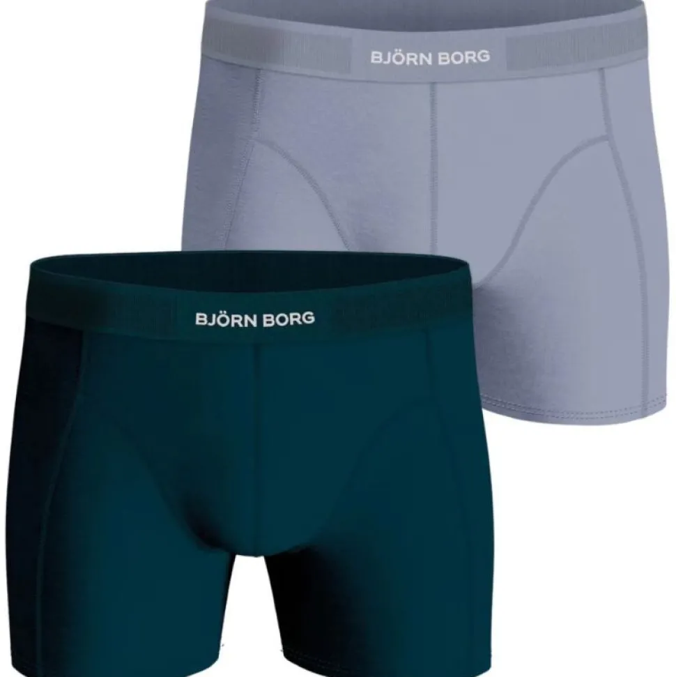 Björn Borg Lyocell Boxer 2-Pack Boxershorts Blå / Lys Blå
