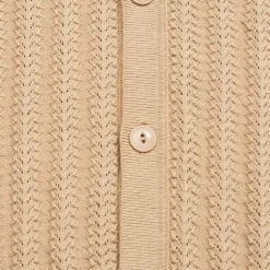 Blue De Génes Compra Open Polo Knit Khaki