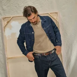 Blue De Génes Filo Knit Polo Khaki