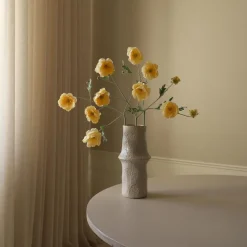 Botané Studios Four Heads Poppy Flower Yellow