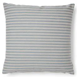 Compliments Outdoor Fine Stripe Cushion Dusty Blue 45x45 cm
