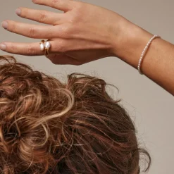 Enamel Copenhagen Bracelet Erna Pearl Gold-Plated