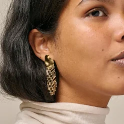 Enamel Copenhagen Earrings Solange Gold-Plated