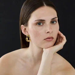 Enamel Copenhagen Earrings Viona Gold-Plated