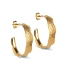 Enamel Copenhagen Hoops Ane Large Gold-Plated