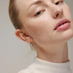 Enamel Copenhagen Hoops May Gold-Plated