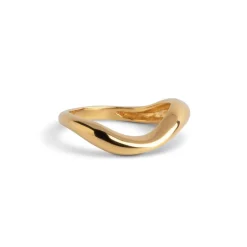 Enamel Copenhagen Ring Agnete Small Gold-Plated