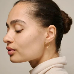 Enamel Copenhagen Studs Bellu Gold-Plated