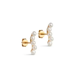 Enamel Copenhagen Studs Evie Gold-Plated