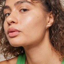 Enamel Copenhagen Studs Evie Gold-Plated