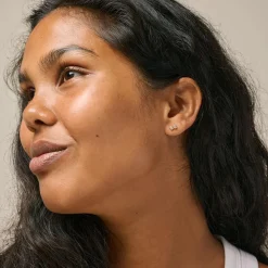 Enamel Copenhagen Studs Twin CZ Gold-Plated