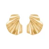 Enamel Copenhagen Wave Earrings Gold-Plated