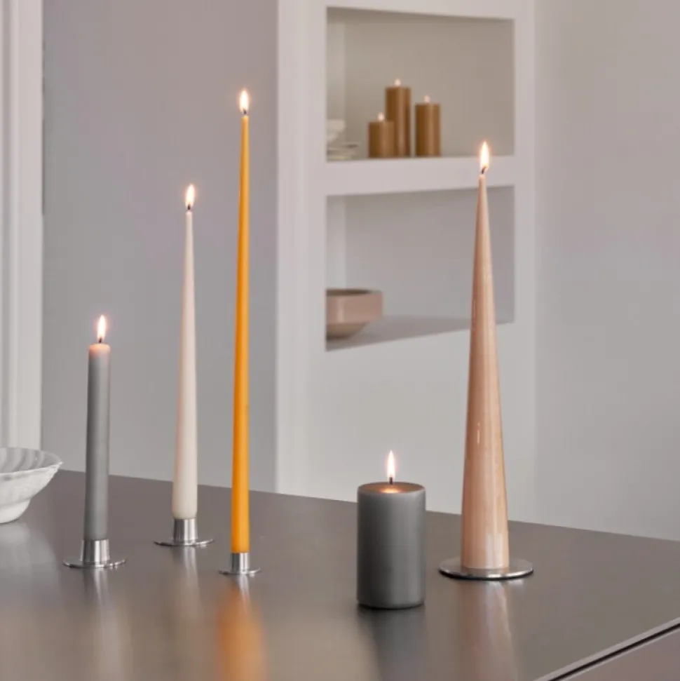 Ester & Erik Lyseplatte Blank Sølv Lille