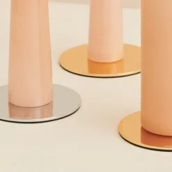 Ester & Erik Lyseplatte Blank Guld Mellem