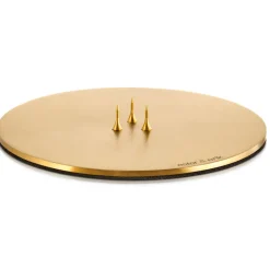 Ester & Erik Lyseplatte Børstet Guld Mellem