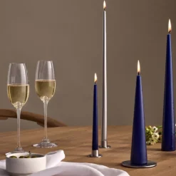 Ester & Erik Lyseplatte Børstet Sølv Mellem