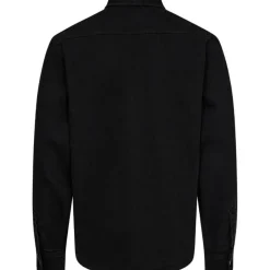 ET AL Worker Denim Shirt Black